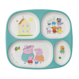 PI935K  Peppa Pig - 4-compartment serving tray 