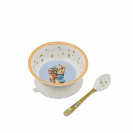 BP702T Bowl met Zuignap en lepeltje Peter Rabbit 160ml