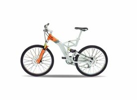 WE62576  Design Cross Bike Audi Orange/zilver