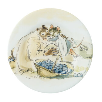 EC921K  Dessert plate Ernest and C&eacute;lestine gardening ⌀ 20 cm