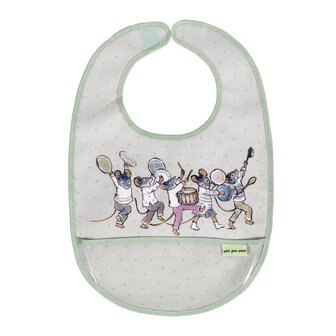 Coated cotton bib &quot;rataplan&quot;