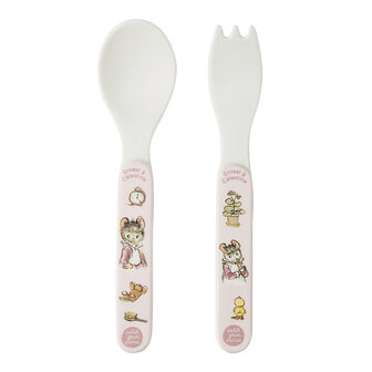 EC703RK  2-piece cutlery set pink