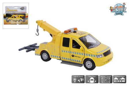 510651  Kids Globe afsleepwagen die cast met licht en geluid 16cm