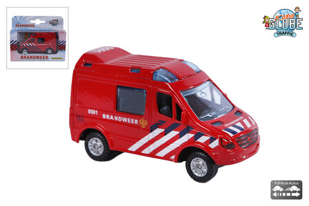 520083  Kids Globe brandweer&nbsp;NL die cast pb 8cm