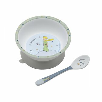 PP702R  Petit Prince bowl met zuignap en lepeltje