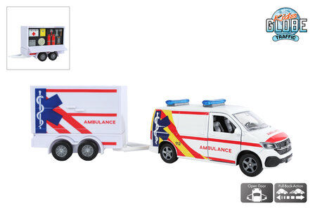 Volkswagen Transporter Ambulance met aanhangwagen