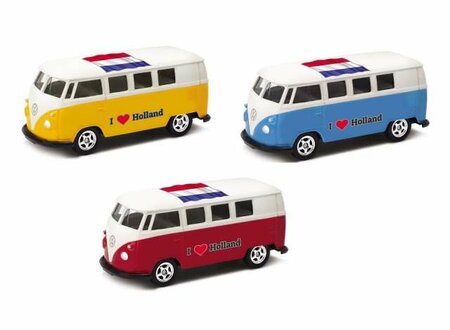 HOLL5002 T 1 Busje Volkswagen I Love Holland 4 ass 1;34