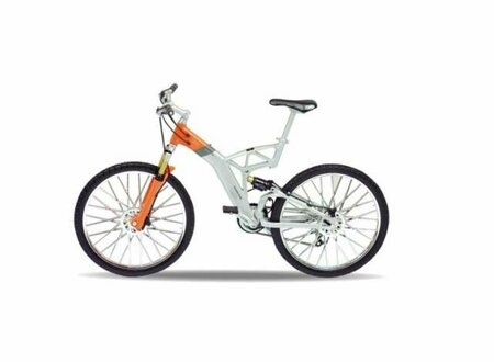 WE62576  Design Cross Bike Audi Orange/zilver