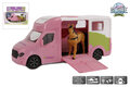 510212  Kids Globe Anemone paardentruck die cast licht geluid roze 20cm