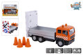 510776  Kids Globe truck met bebakeningbord die cast licht pb 14cm