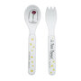 PP703WP  2-piece cutlery set white