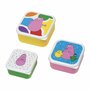 BA994R Set 3 lunch box Barbapapa 12x12x5,5