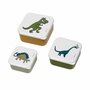 DI994L Set 3 lunch box Dinosaurus 12x12x5,5